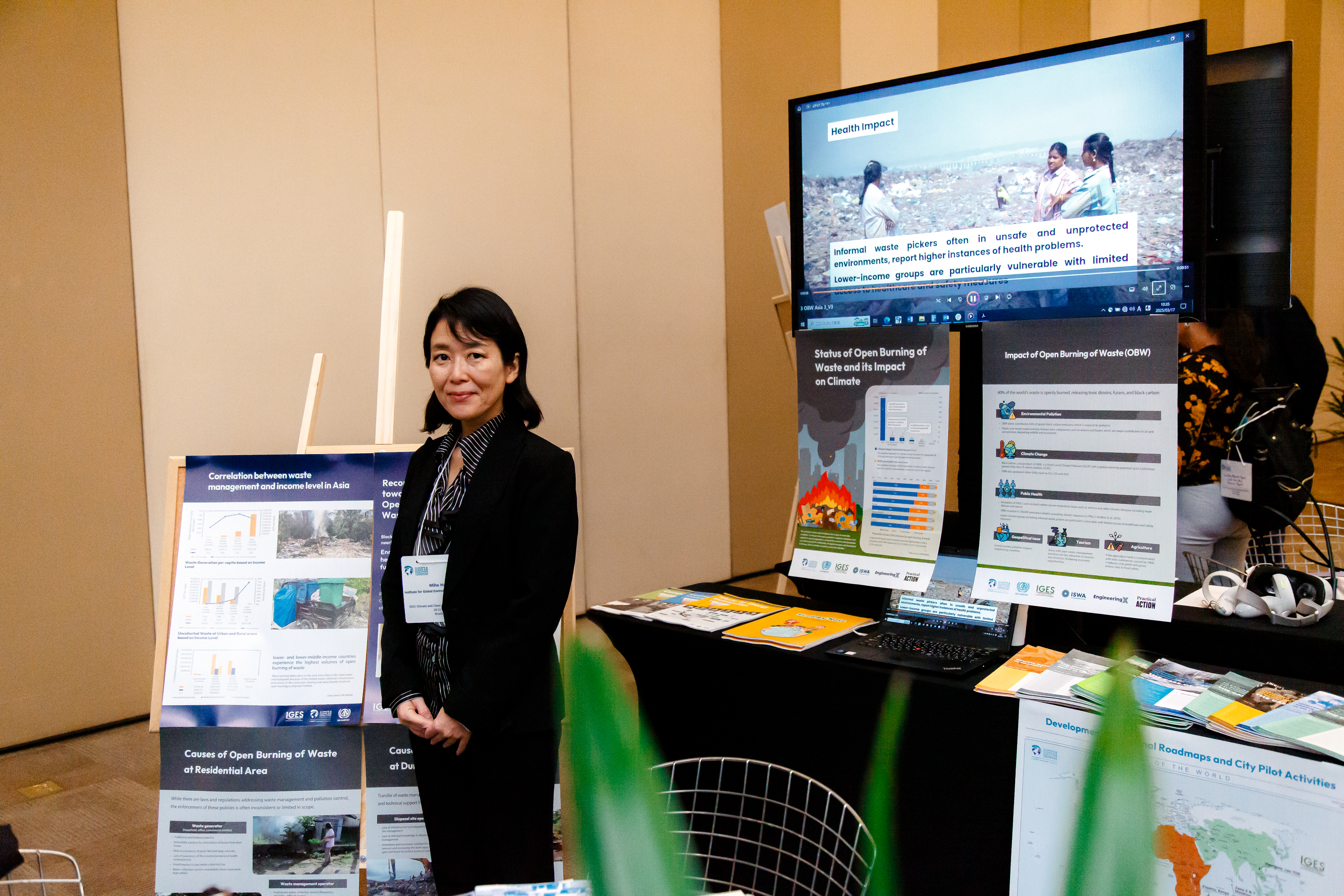 at booth